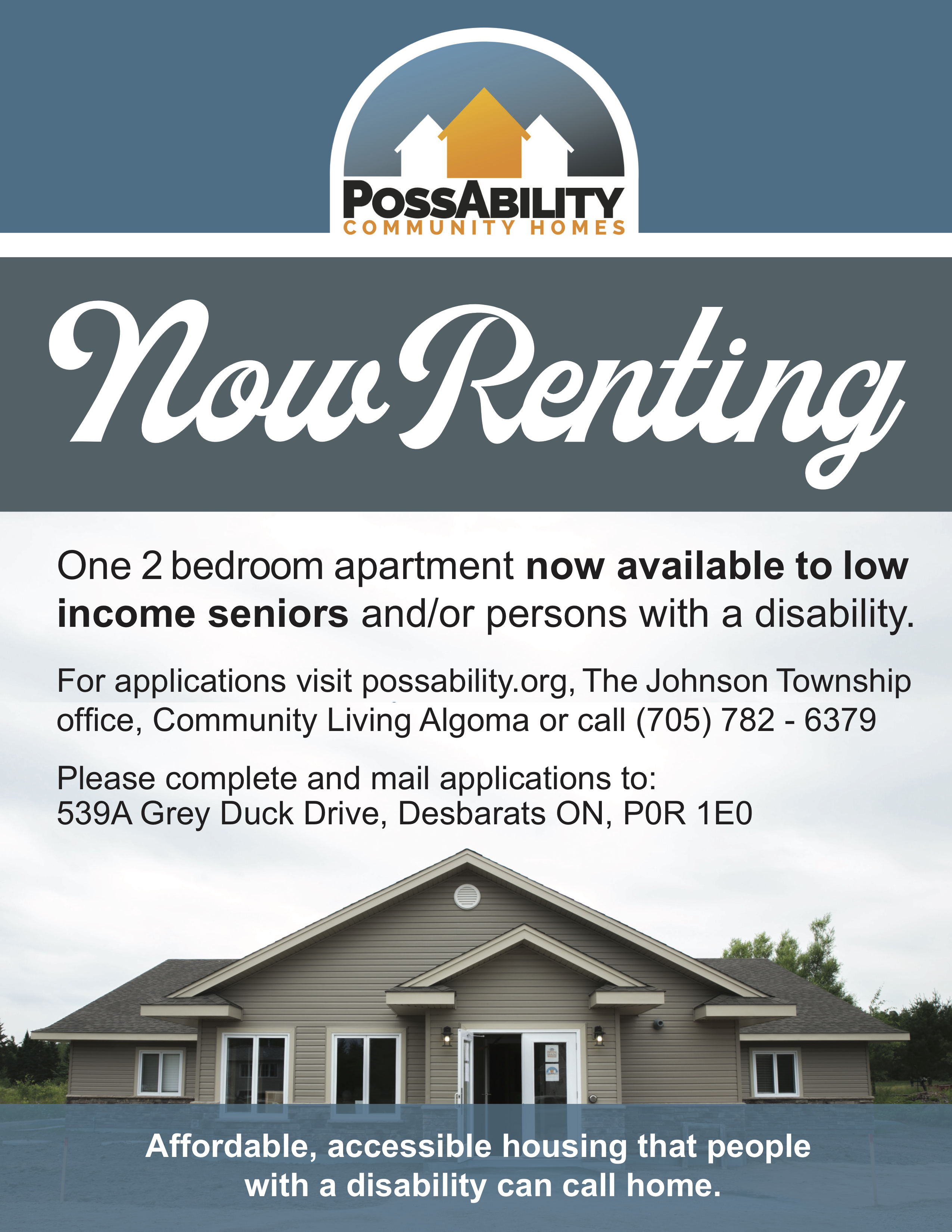 New Tenant Ad for low income seniors